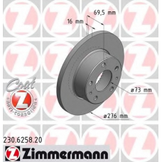 230.6258.20 ZIMMERMANN Тормозной диск