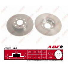 C3F031ABE ABE Тормозной диск