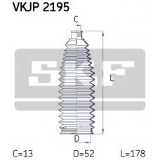 VKJP 2195 SKF Комплект пылника, рулевое управление