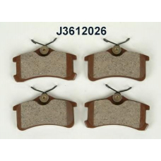 J3612026 NIPPARTS Комплект тормозных колодок, дисковый тормоз