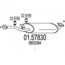 01.57830 MTS Средний глушитель выхлопных газов