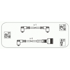 AFS51 JANMOR Комплект проводов зажигания