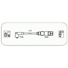 ABM70 JANMOR Комплект проводов зажигания