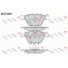 BL2715A1 FTE Комплект тормозных колодок, дисковый тормоз