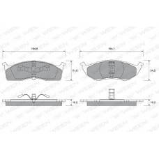 151-1731 WEEN Комплект тормозных колодок, дисковый тормоз
