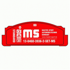 13046039362-SET-MS MASTER-SPORT Комплект тормозных колодок, дисковый тормоз