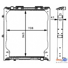 8MK 376 721-481 HELLA Радиатор, охлаждение двигателя