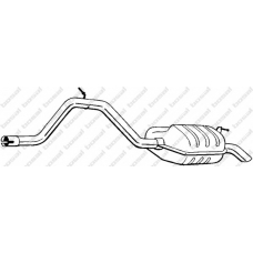 281-041 BOSAL Глушитель выхлопных газов конечный