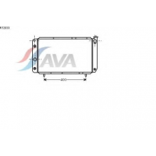 RT2033 AVA Радиатор, охлаждение двигателя