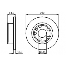 0 986 478 547 BOSCH Тормозной диск