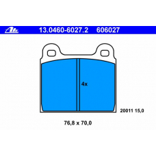 13.0460-6027.2 ATE Комплект тормозных колодок, дисковый тормоз