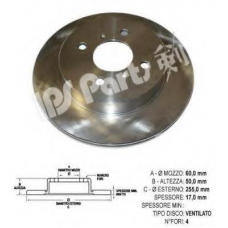 IBT-1890 IPS Parts Тормозной диск
