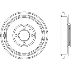 61295 PAGID Тормозной барабан