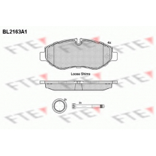 BL2163A1 FTE Комплект тормозных колодок, дисковый тормоз
