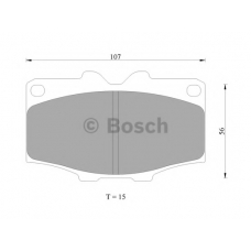 0 986 AB9 175 BOSCH Комплект тормозных колодок, дисковый тормоз