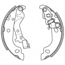 BSA2043.00 OPEN PARTS Комплект тормозных колодок