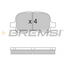 BP2859 BREMSI Комплект тормозных колодок, дисковый тормоз