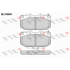BL1586A1 FTE Комплект тормозных колодок, дисковый тормоз