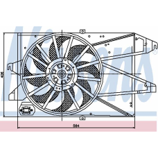 85482 NISSENS Вентилятор, охлаждение двигателя
