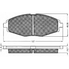 10571 BSF Комплект тормозных колодок, дисковый тормоз