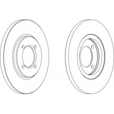 DDF121 FERODO Тормозной диск