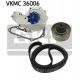 VKMC 36006 SKF Водяной насос + комплект ручейковых ремней