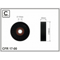 17-00 CAFFARO Натяжной ролик, поликлиновой  ремень