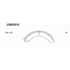 J3502010 NIPPARTS Комплект тормозных колодок