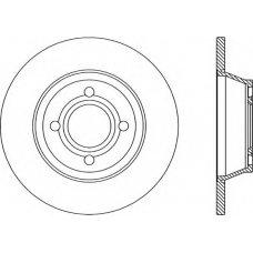 BDA1036.10 OPEN PARTS Тормозной диск