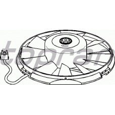 400 914 TOPRAN Вентилятор, охлаждение двигателя
