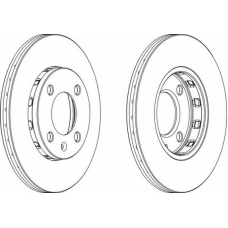 DDF812C-1 FERODO Тормозной диск