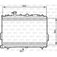 734781 VALEO Радиатор, охлаждение двигателя