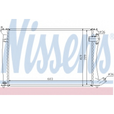 61298 NISSENS Радиатор, охлаждение двигателя