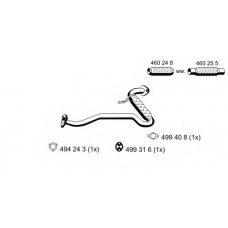 330480 ERNST Труба выхлопного газа