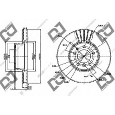 BD1180 DJ PARTS Тормозной диск