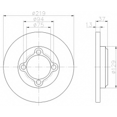 MDC2072 MINTEX Тормозной диск