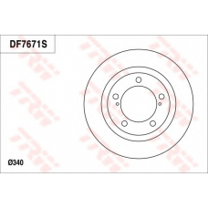 DF7671 TRW Тормозной диск