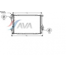 BWA2235 AVA Радиатор, охлаждение двигателя