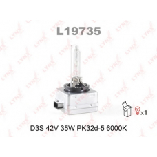 L19735 LYNX L19735 лампа газоразрядная d3s 12v 35w pk32d-5