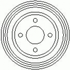7D0055 KAWE Тормозной барабан