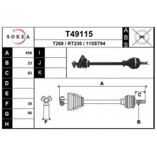 T49115 EAI Приводной вал