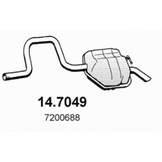 14.7049 ASSO Глушитель выхлопных газов конечный