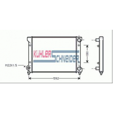 2319901 KUHLER SCHNEIDER Радиатор, охлаждение двигател