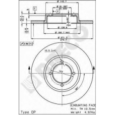 BS 7236 BRECO Тормозной диск