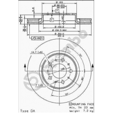 09.8642.11 BREMBO Тормозной диск