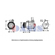 851846N AKS DASIS Компрессор, кондиционер