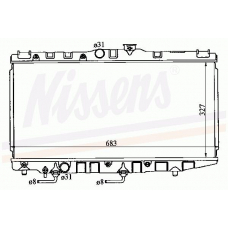 64793 NISSENS Охладитель, охлаждение двигателя