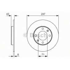 0 986 479 870 BOSCH Тормозной диск