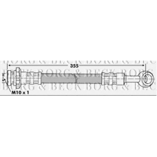 BBH7212 BORG & BECK Тормозной шланг