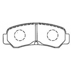 A2N076 AISIN Комплект тормозных колодок, дисковый тормоз